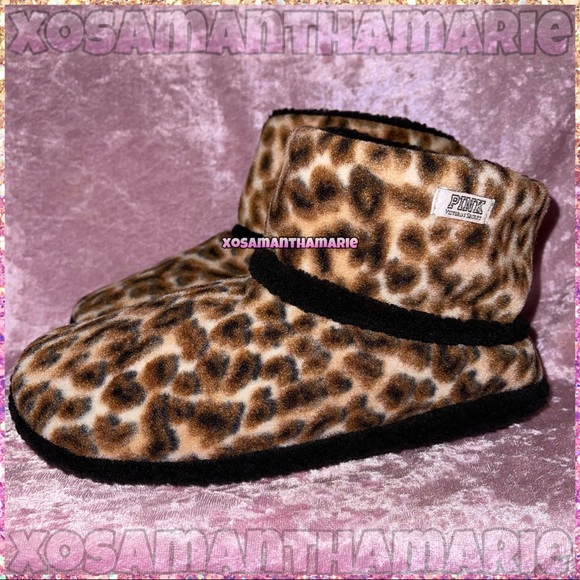 VS PINK Rare Leopard Booties - Picture 3 of 14